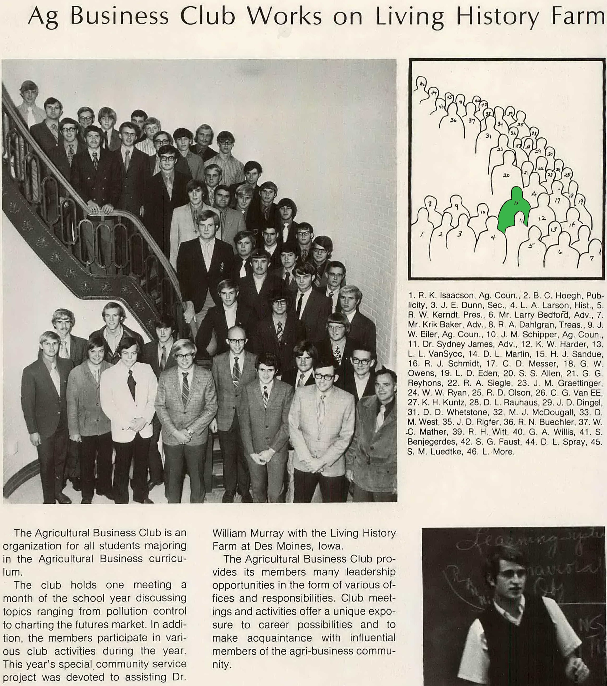 ISU 1972 Yearbook, Ag Business Club